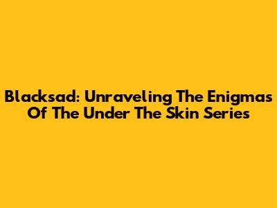 Blacksad: Unraveling The Enigmas Of The Under The Skin Series