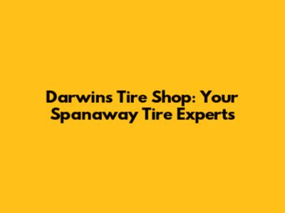 Darwin's Tire Shop: Your Spanaway Tire Experts