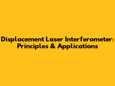Displacement Laser Interferometer: Principles & Applications