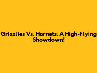 Grizzlies Vs. Hornets: A High-Flying Showdown!