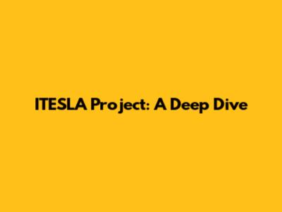 ITESLA Project: A Deep Dive