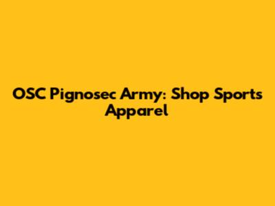 OSC Pignosec Army: Shop Sports Apparel