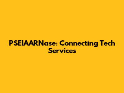 PSEIAARNase: Connecting Tech Services