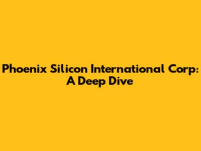 Phoenix Silicon International Corp: A Deep Dive