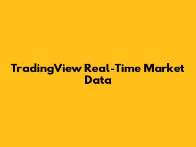 TradingView Real-Time Market Data